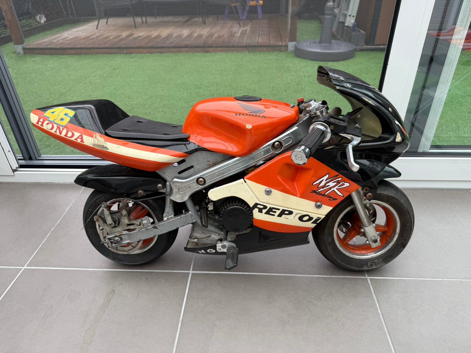 2X Pocketbike, Fietsen en Brommers, Ophalen, Gebruikt, Schijfrem, 49 cc
