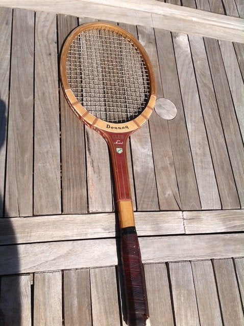 Vintage Donnay tennisracket, Gebruikt, L5, Racket, Ophalen