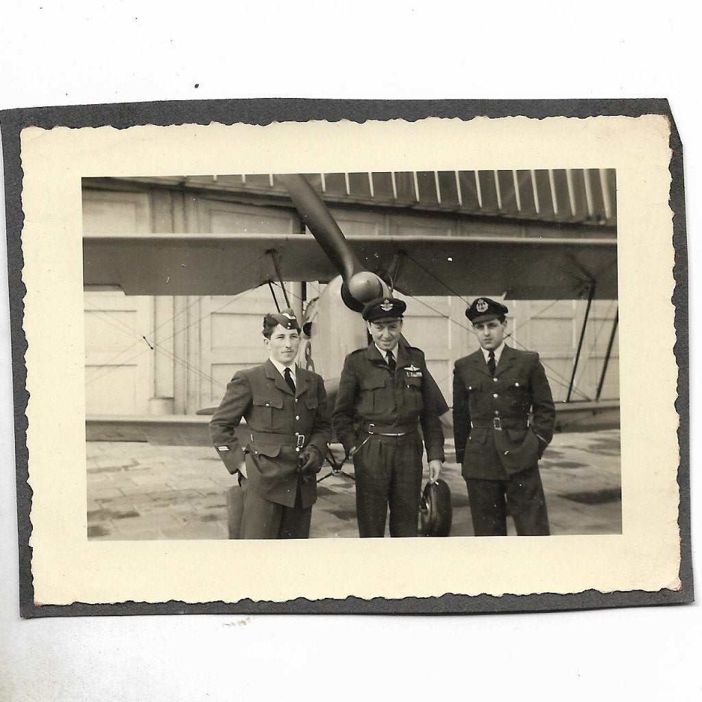 Belgische luchtmacht - groepsfoto met vliegtuig, Ophalen of Verzenden, Luchtmacht, Foto of Poster