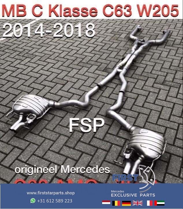 W205 originele C63 AMG Performance uitlaat C klasse C205 205, Gebruikt, -, Ophalen of Verzenden, -