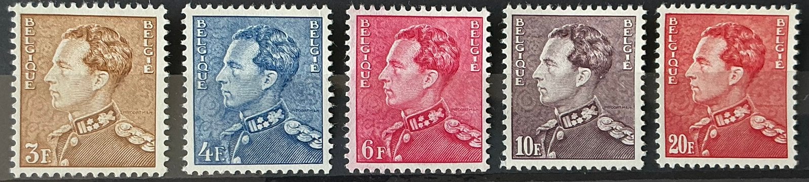 LOT A83. OBP: 847/48B. LEOPOLD III. VLH.*, Spoor van plakker, Koninklijk huis, Orginele gom, Ophalen of Verzenden