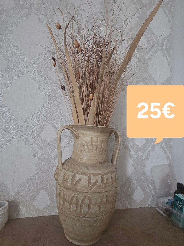 Vaas met stekels en droge plantenstelen, Antiek en Kunst, Ophalen
