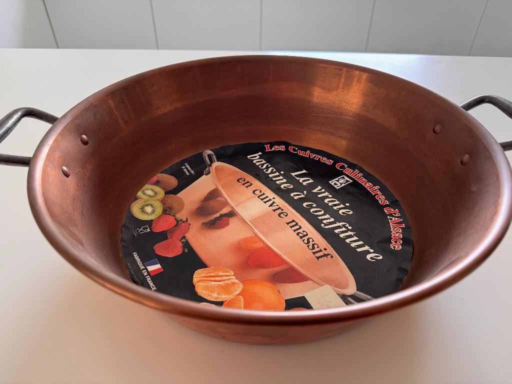Bassine à confiture en cuivre massif, Enlèvement, Neuf, Autres types