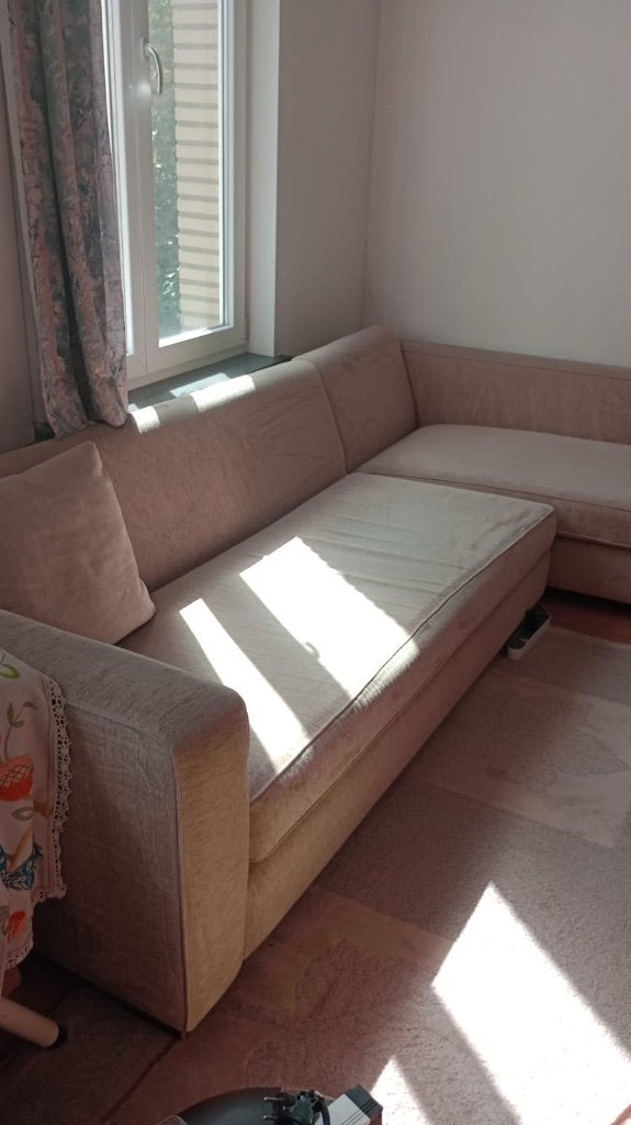 Canapé beige clair, Maison & Meubles, Canapés | Salons, 150 cm ou plus, Quatre personnes ou plus, Enlèvement, Utilisé