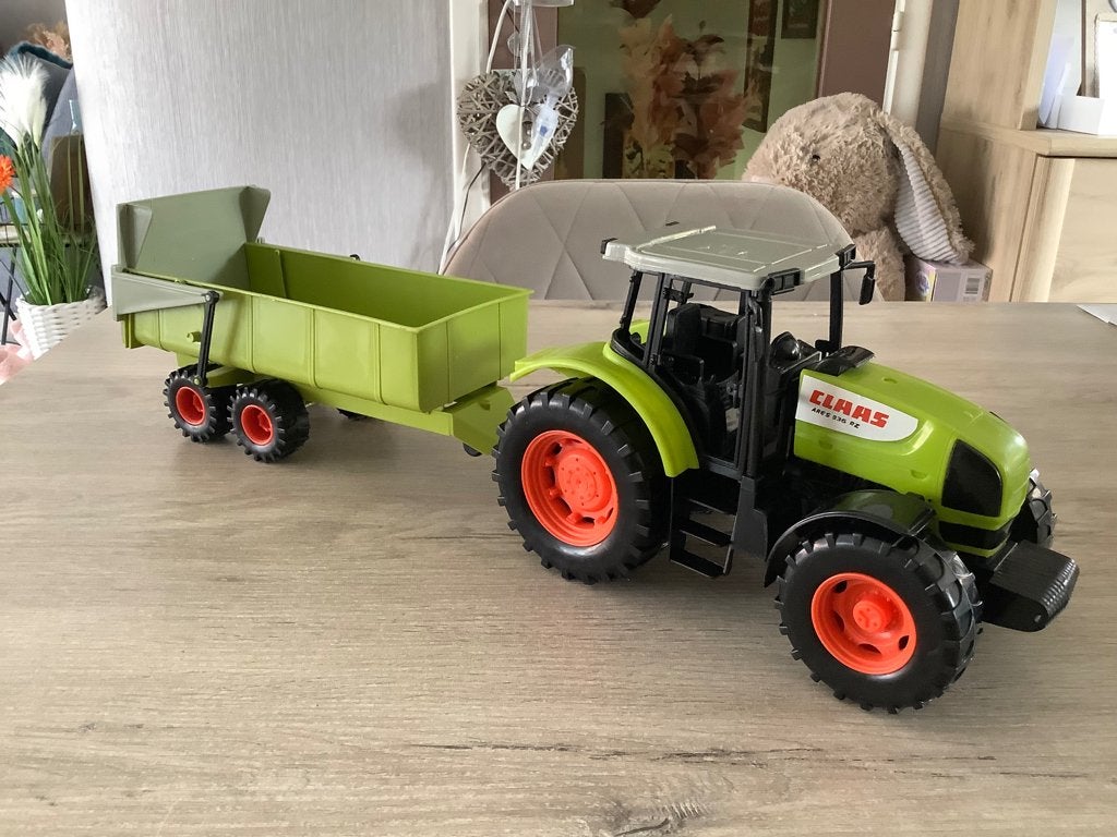 Plastic speelgoed tractor (Claas) (15x50 cm), Ophalen of Verzenden, Zo goed als nieuw