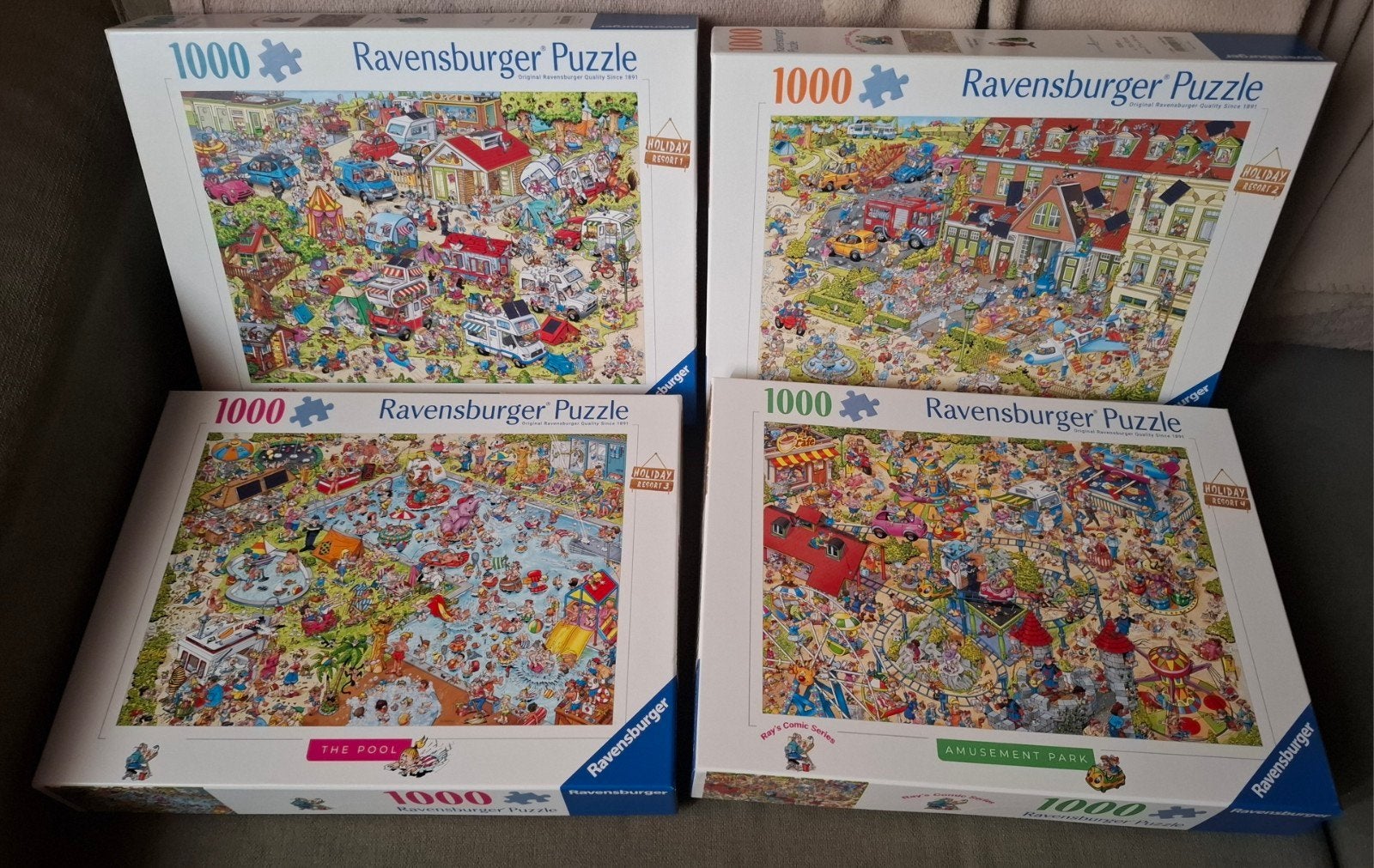 Ravensburger Holiday puzzels set van 4, Hobby & Loisirs créatifs, Sport cérébral & Puzzles, Enlèvement ou Envoi