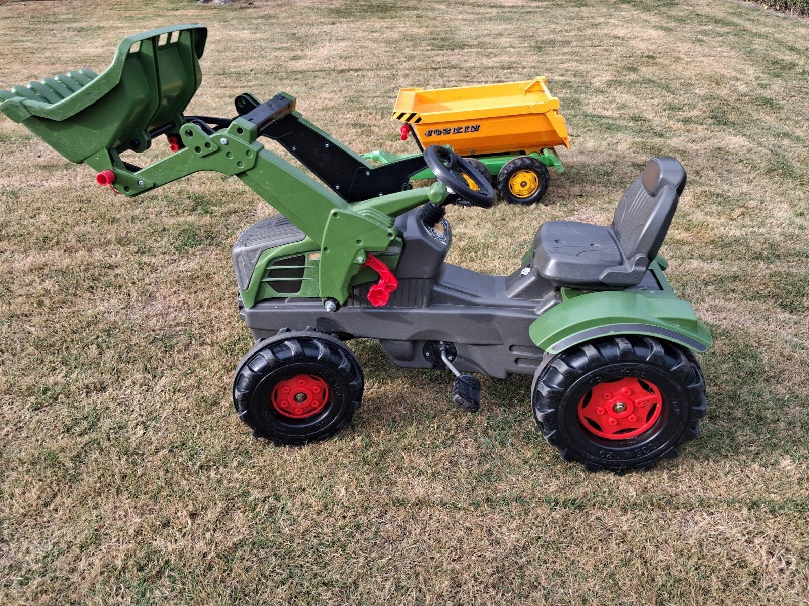 Traptractor Fendt met waterton en kar, Ophalen, Gebruikt, Overige merken, Met kar of aanhanger