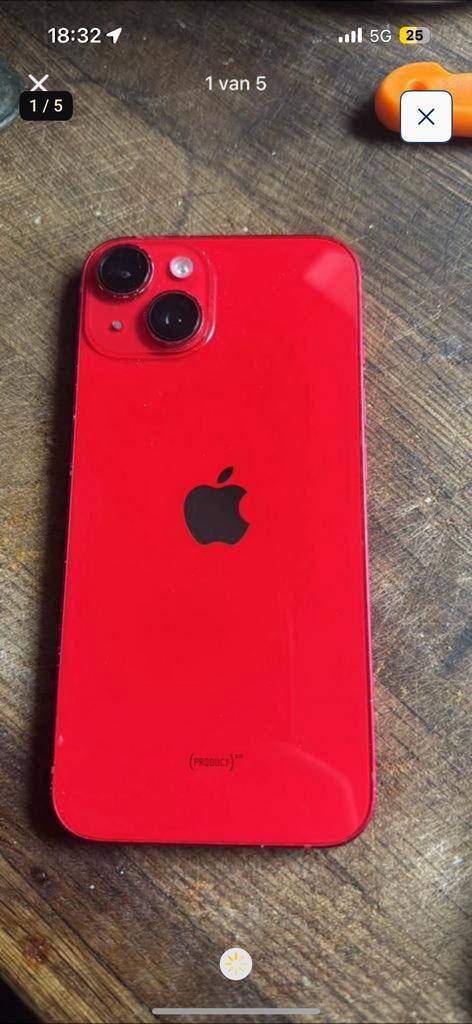 Iphone 14 128 Go ROUGE, Télécoms, Enlèvement, Comme neuf, Rouge, IPhone 14