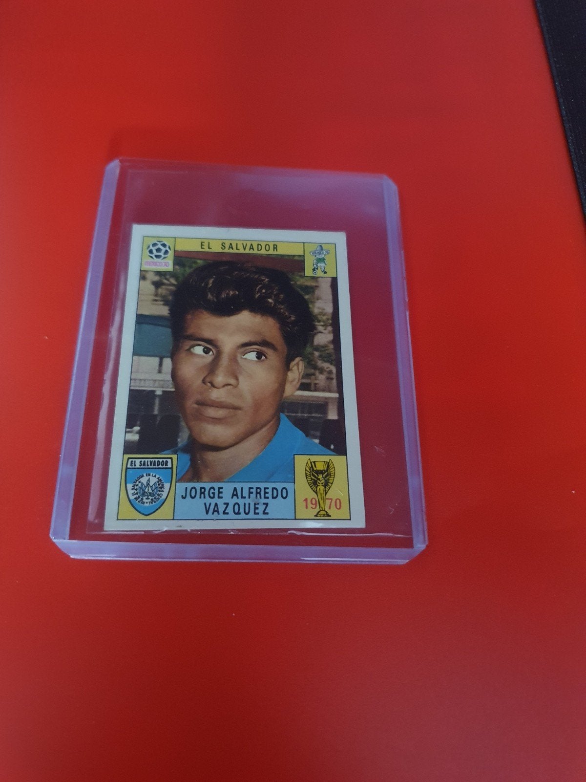 Jorge Alfredo Vásquez El Salvador Mexico 1970 Panini, Hobby en Vrije tijd, Ophalen of Verzenden, Zo goed als nieuw, Sticker