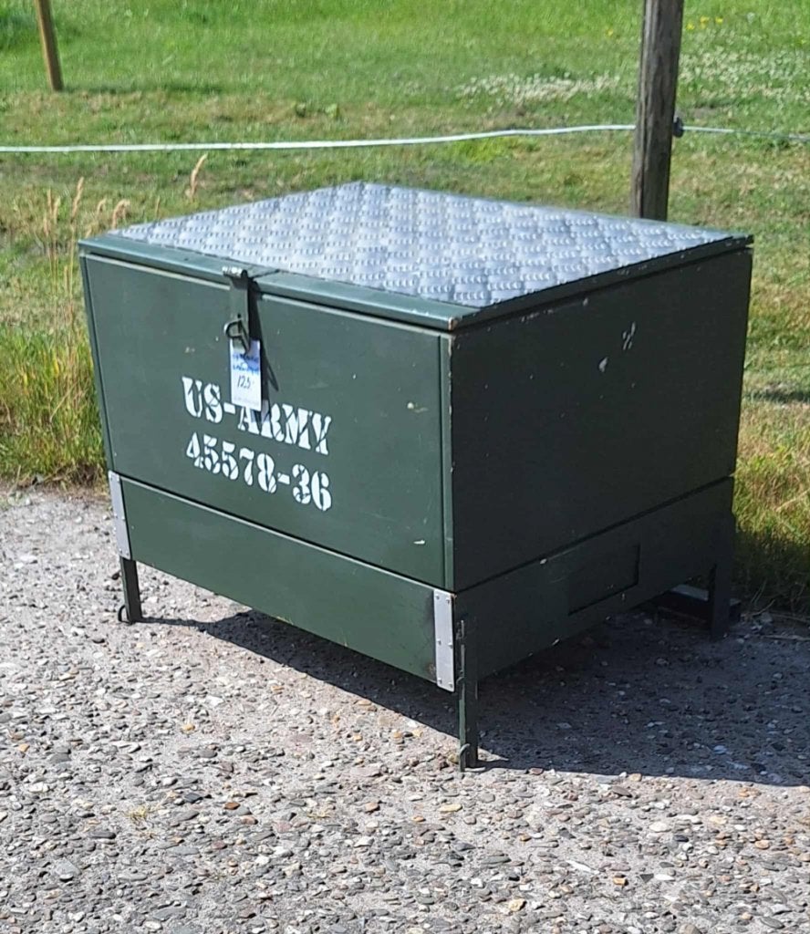 Stoere opbergkist, legerkist super tof ook als salontafel., Ophalen, 50 – 75, Gebruikt, 50 tot 100 cm