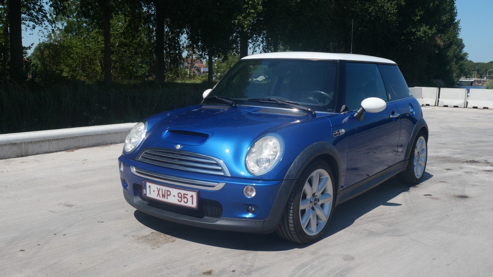 Mini Cooper S  170 pk Sport Recaro, Auto's, Mini, 4 zetels, Blauw, Leder, Bedrijf