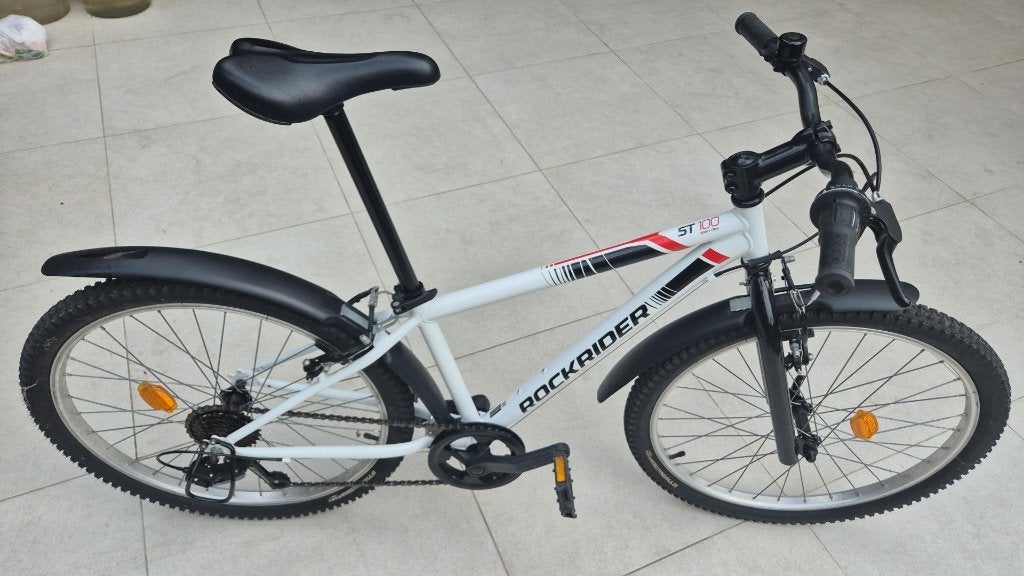 Nieuw -wit Fiets “Rockrider“ ST 100 ,24 inch voor 7-12 jaar, Ophalen, Nieuw, 20 inch of meer, Rockrider