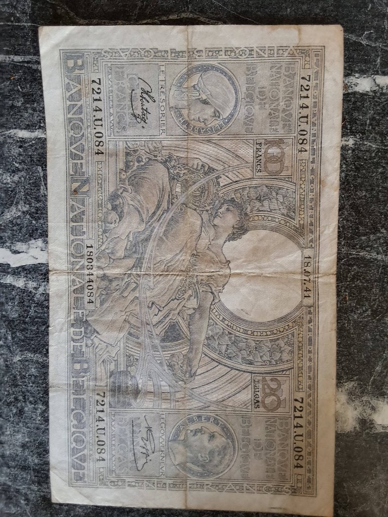 100 frank of 20 Bega, Postzegels en Munten, Ophalen of Verzenden, Los biljet