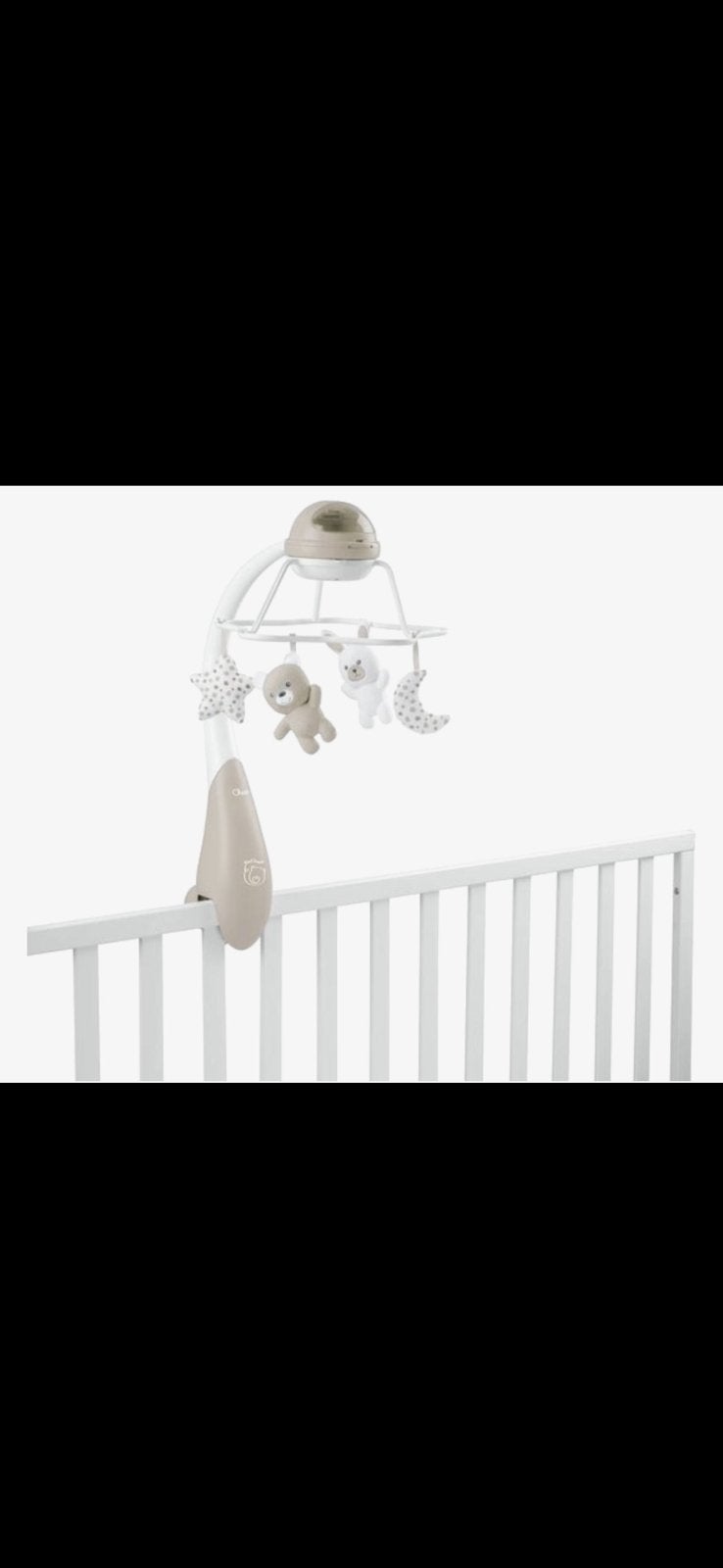 Te koop: Chicco Rainbow Cot Mobile, Beige, Ophalen, Zo goed als nieuw
