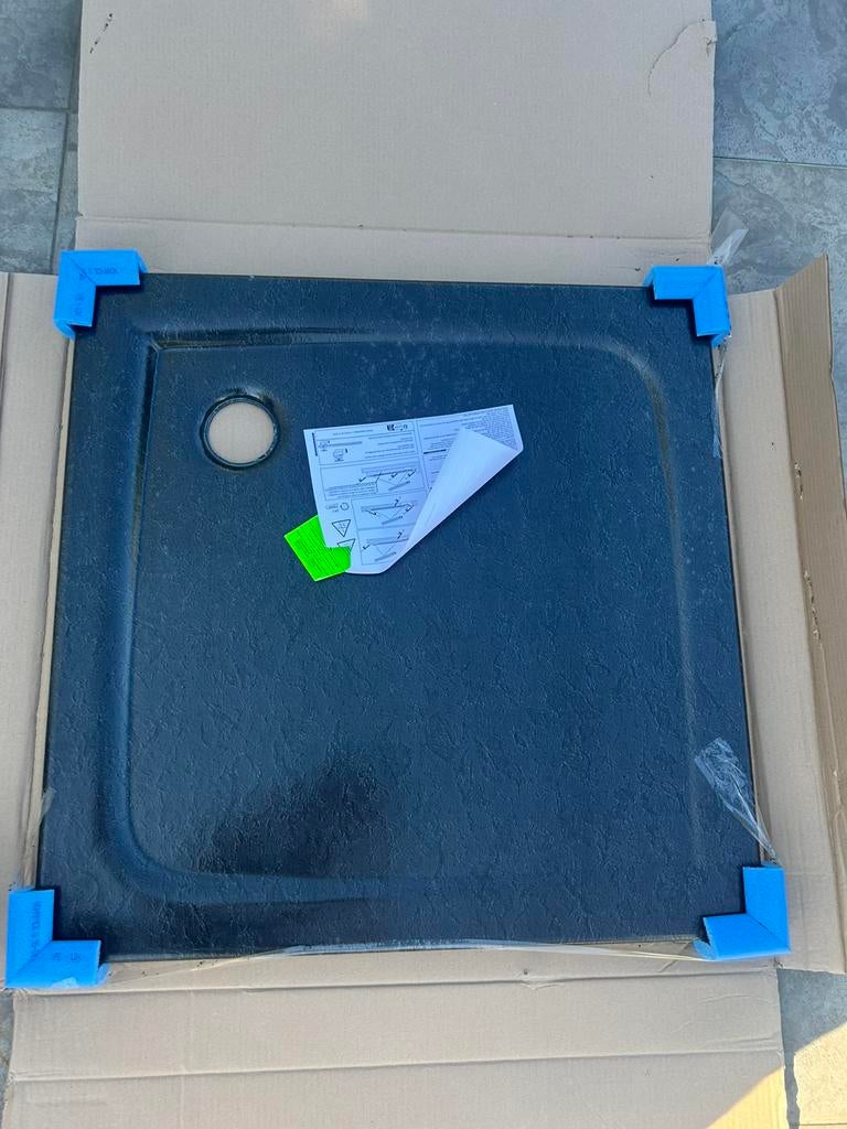 Douchebak Allibert 90x90 Antraciet, Ophalen, Nieuw, Douche