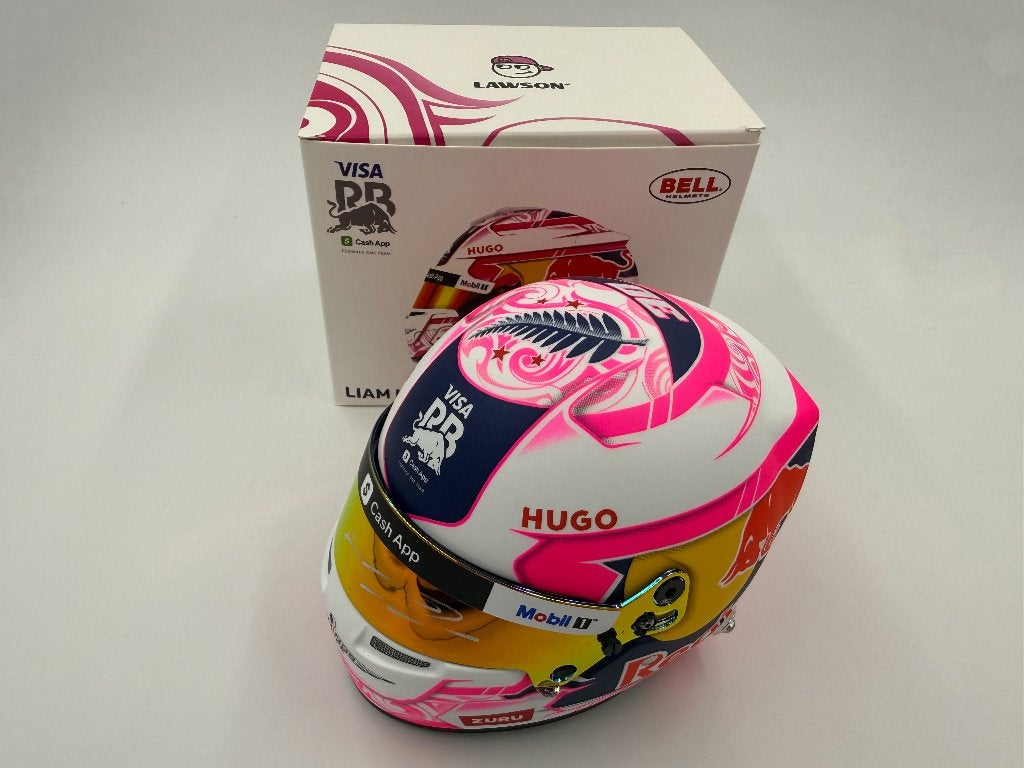 1/2 casque helmet F1 Lawson 2025 (Visa Cash App) signé, Enlèvement ou Envoi