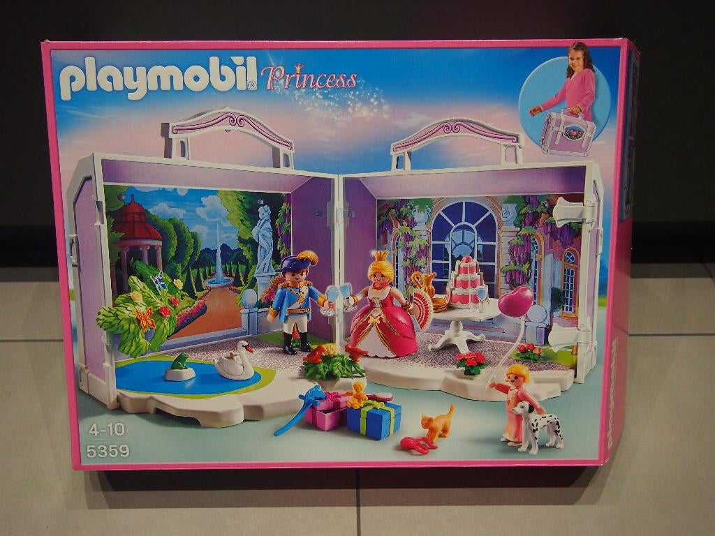Playmobil 5359 Meeneemkoffer Prinsessenverjaardag, Kinderen en Baby's, Speelgoed | Playmobil, Zo goed als nieuw, Ophalen