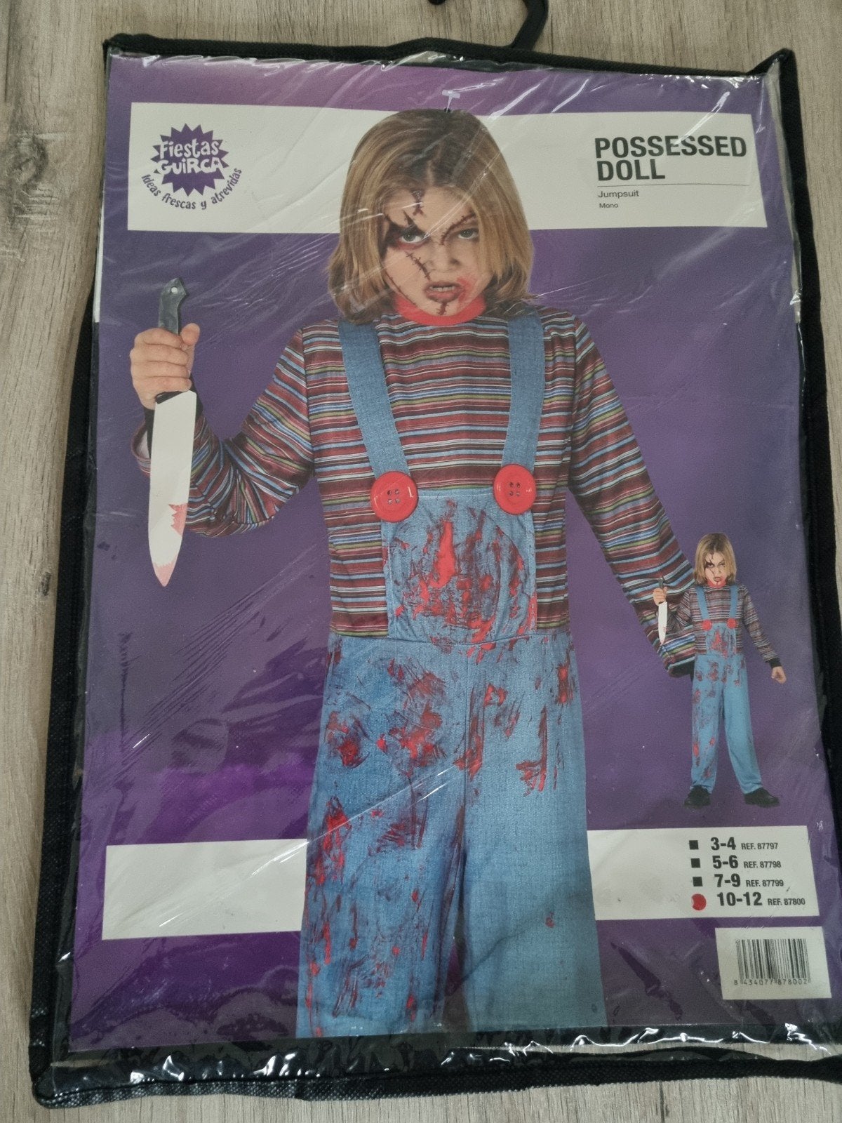 verkleed / haloween  kostuum Chucky (kinderen), Ophalen of Verzenden