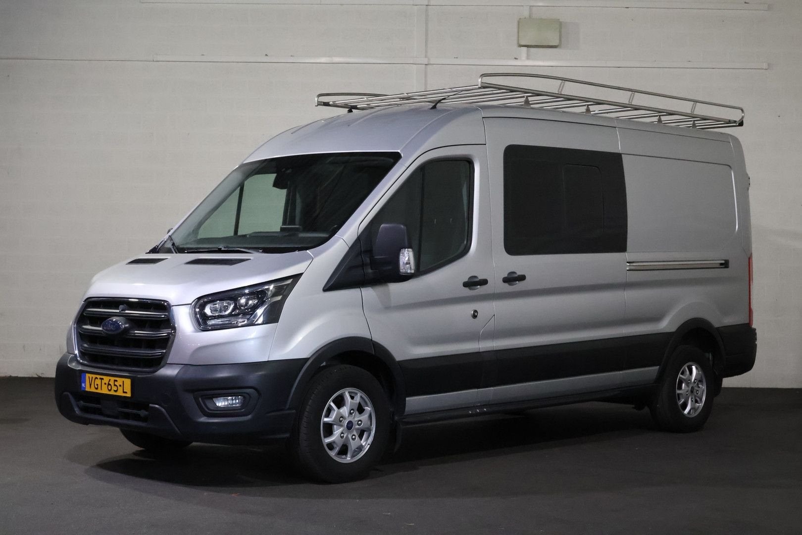 Ford Transit 2.0 TDCI L3 H2 170pk DC Navigatie Camera Imperi, Auto's, 227 g/km, Parkeersensor, Ford, Zilver of Grijs