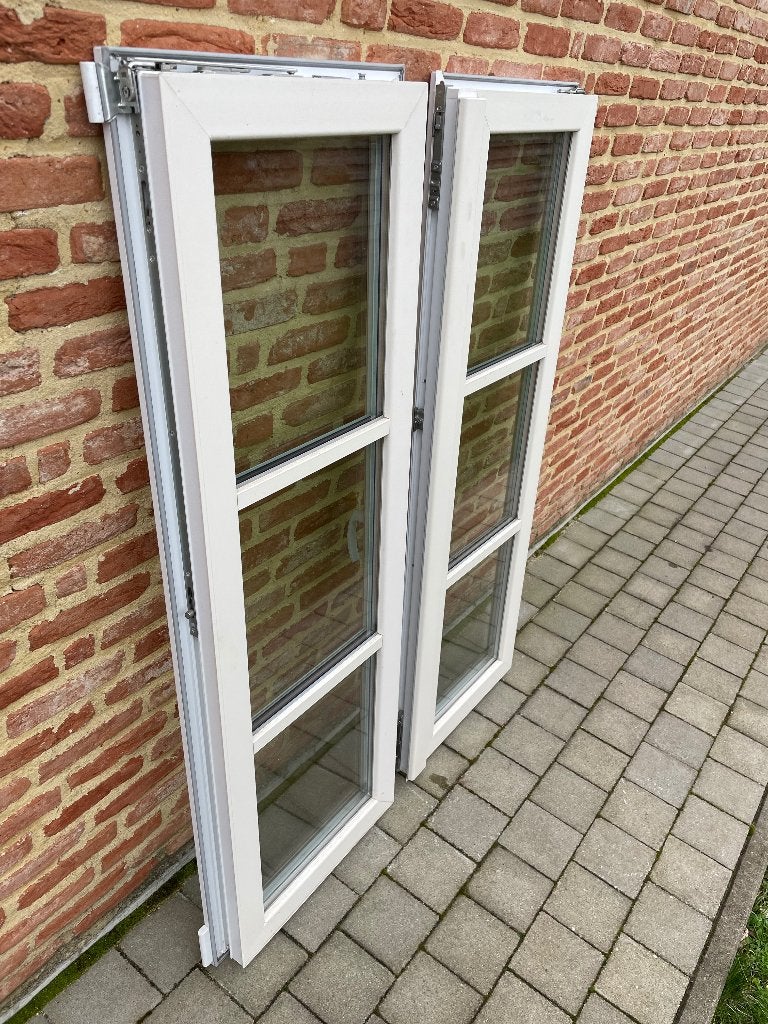 2 Ramen, Doe-het-zelf en Bouw, Ophalen, Gevelraam of Ruit, Gebruikt, 80 tot 120 cm