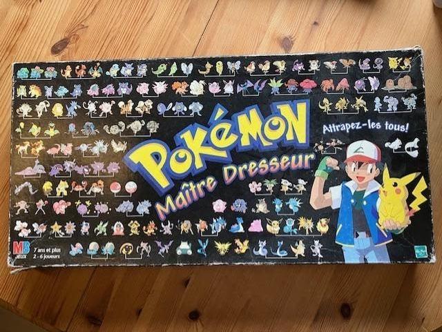 MB Pokémon Master Trainer, jeu de plateau, Maître Dresseur, Trois ou quatre joueurs, Enlèvement ou Envoi, Utilisé, MB spelen