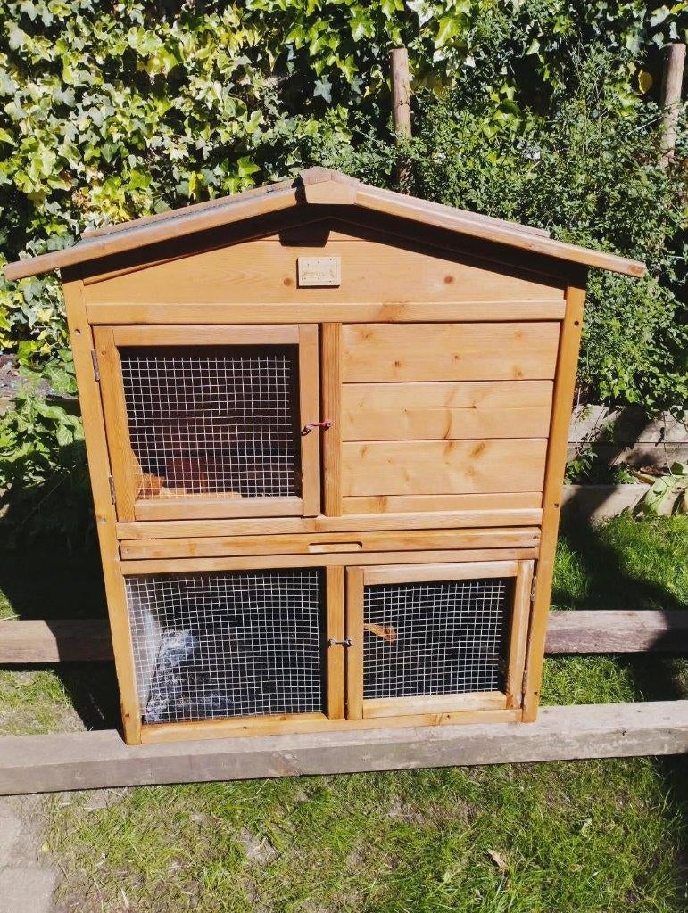 Cavia of konijnen hok Maxxpet 2 verdiepingen - 2 deurtjes, Dieren en Toebehoren, Ophalen, Gebruikt, 90 cm of meer, Konijn