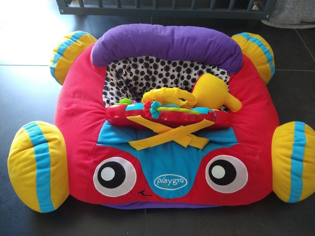 Muzikale auto - zitkussen, Kinderen en Baby's, Ophalen, Zo goed als nieuw, Auto, Met geluid