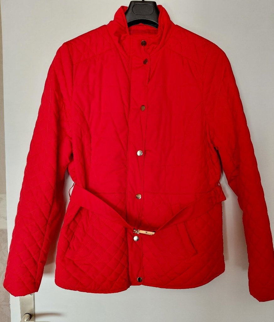 Jas maat 46, Kleding | Dames, Jassen | Zomer, Ophalen of Verzenden, Zo goed als nieuw, Rood, Maat 46/48 (XL) of groter