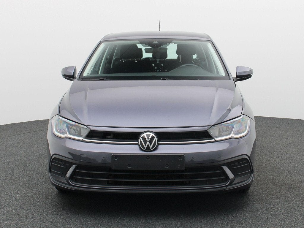 Volkswagen Polo 1.0 TSI Life DSG NAVI | LED | Zetelverwarmin, Auto's, Stof, Zwart, 95 pk, Bedrijf