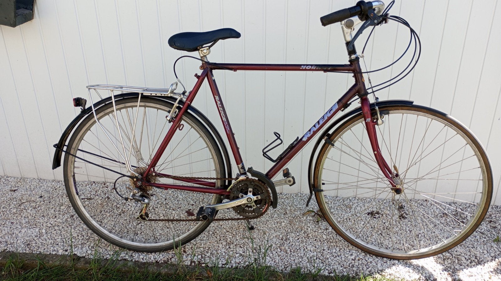 Sportieve Raleigh vintage fiets met versnellingen, Ophalen