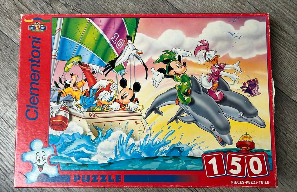 Puzzel mickey mousse 150 stukken, Ophalen, Meer dan 50 stukjes, Gebruikt, 6 jaar of ouder
