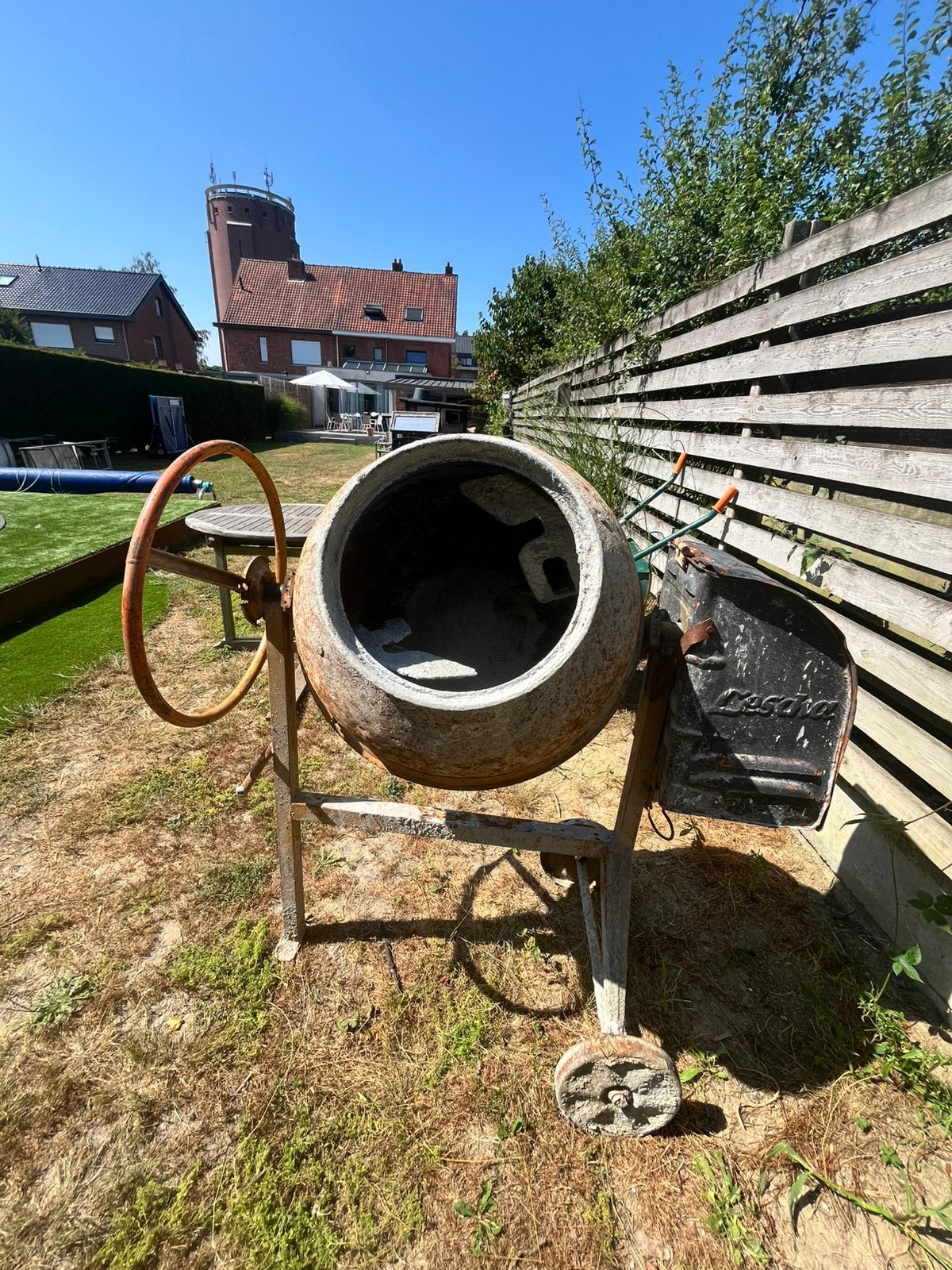 Betonmolen, Ophalen, Gebruikt