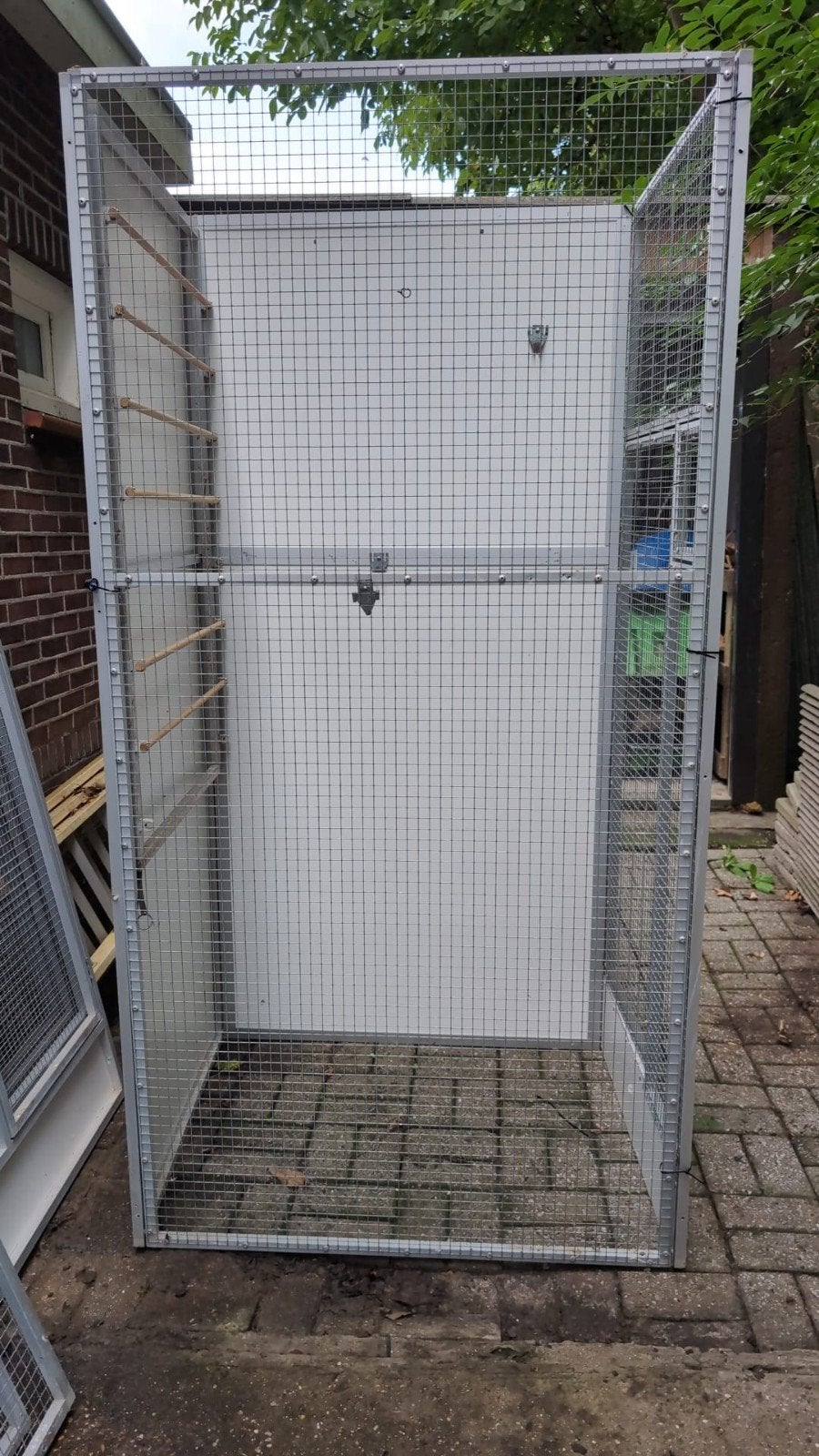 Aluminium vogelvolière – 5 compartimenten, Ophalen, Aluminium, Volière