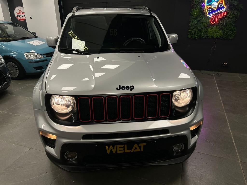 JEEP RENEGADE TURBO 2020 BENZINE 59.000KM NIEUWE STAAT, Autos, Jeep, Bluetooth, Argent ou Gris, Achat, Euro 6