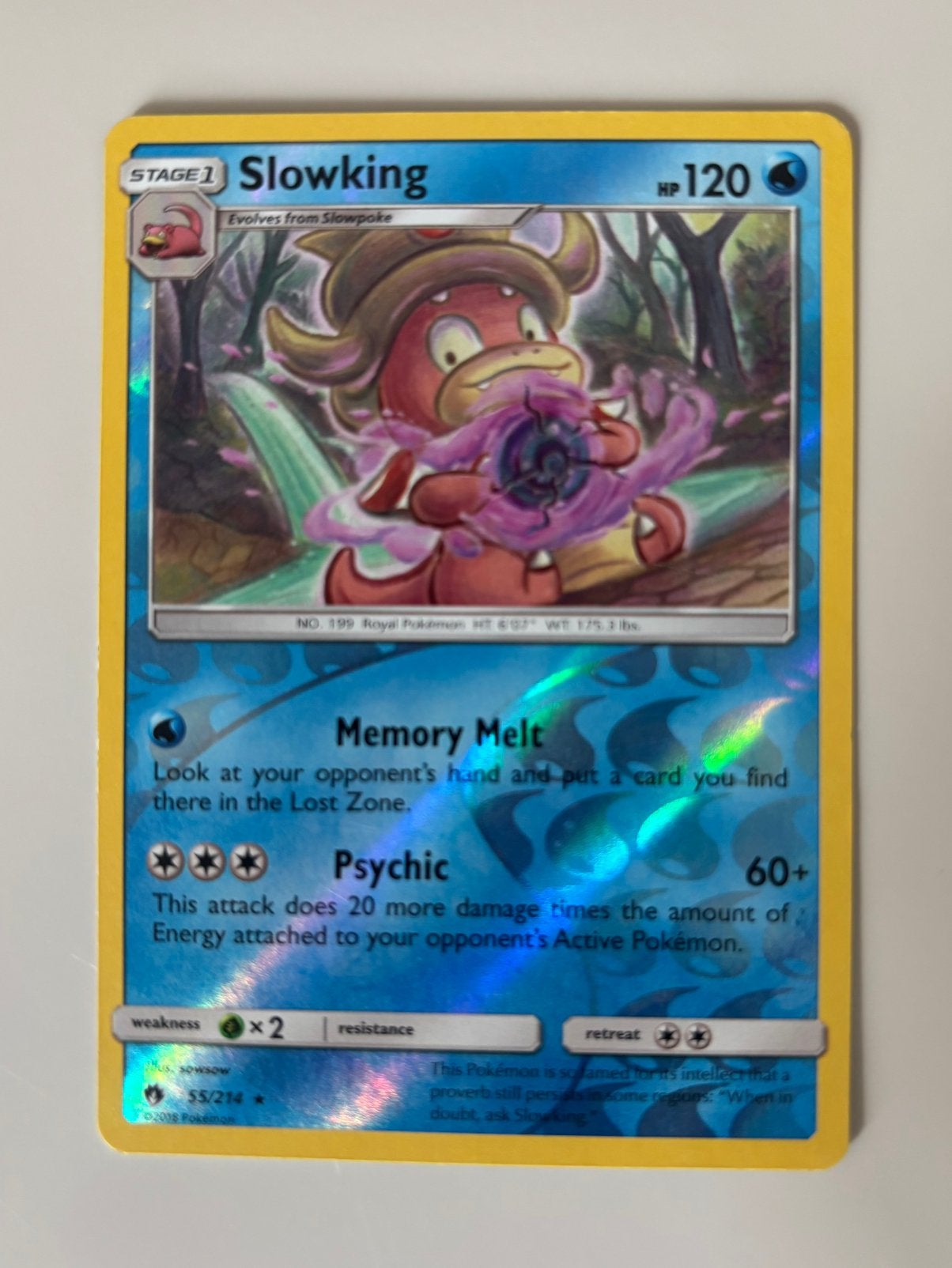 Slowking Reverse holo 55/214, Ophalen, Zo goed als nieuw, Losse kaart