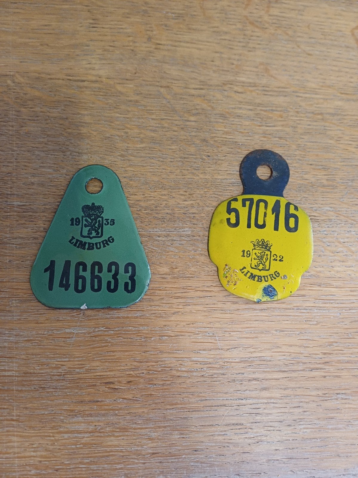 Emaille fietsplaatjes, Ophalen of Verzenden