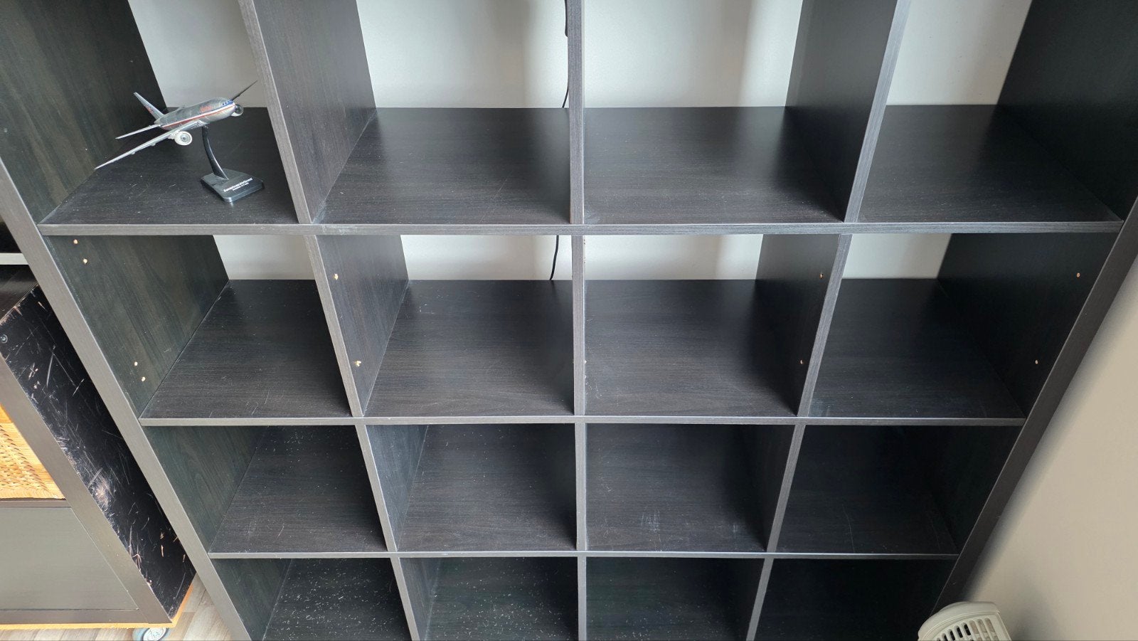 KALLAX ikea kast - zwartbruin - 16 vakken, Ophalen, Gebruikt