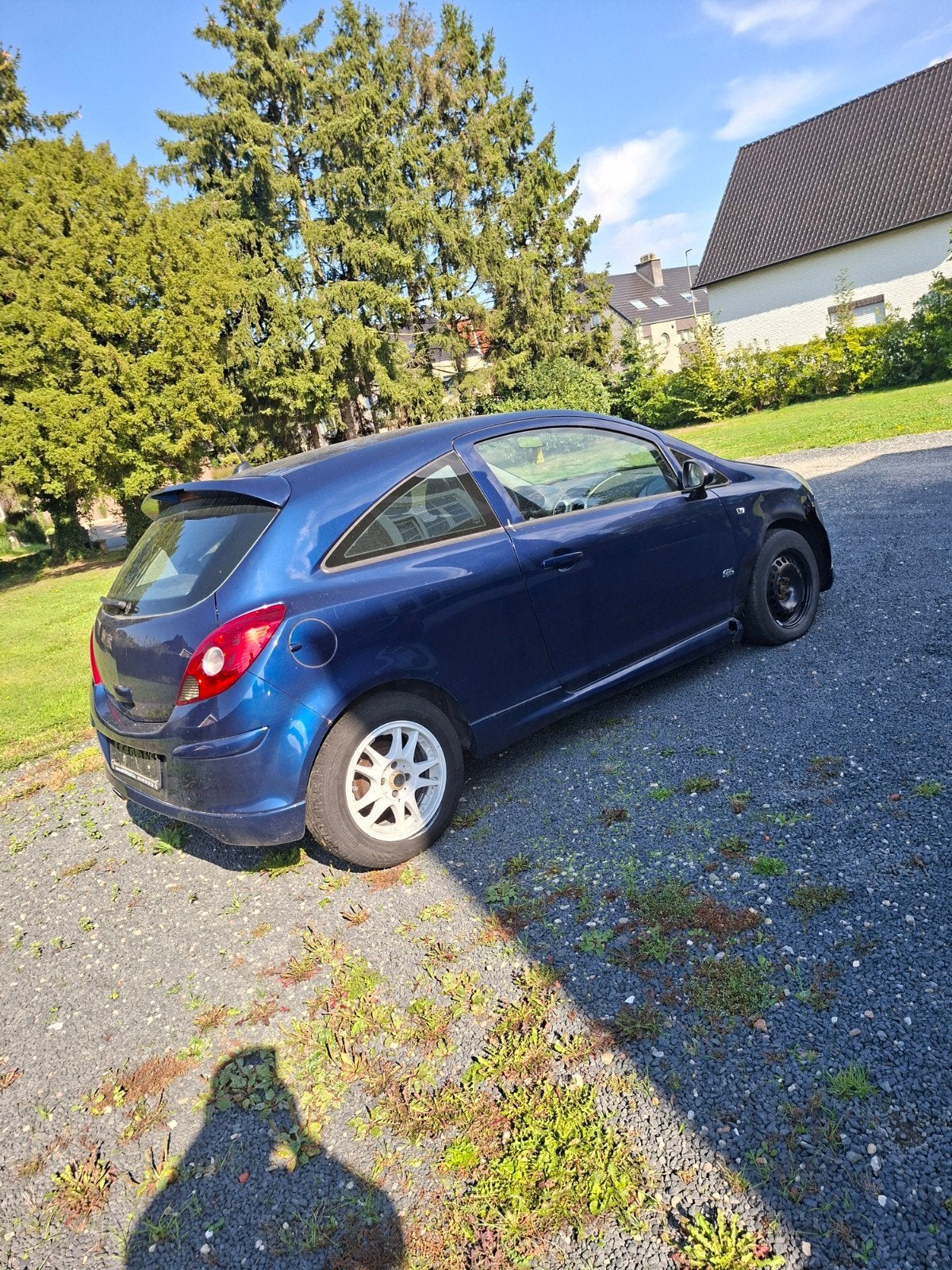 Opel Corsa 1.2 benzine opc-line SCHADEWAGEN, Auto's, Blauw, Handgeschakeld, Particulier, Corsa