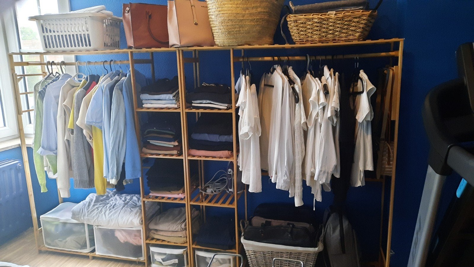 praktische kleedkamer, interieurinrichting, Huis en Inrichting, Ophalen, Zo goed als nieuw, Hout