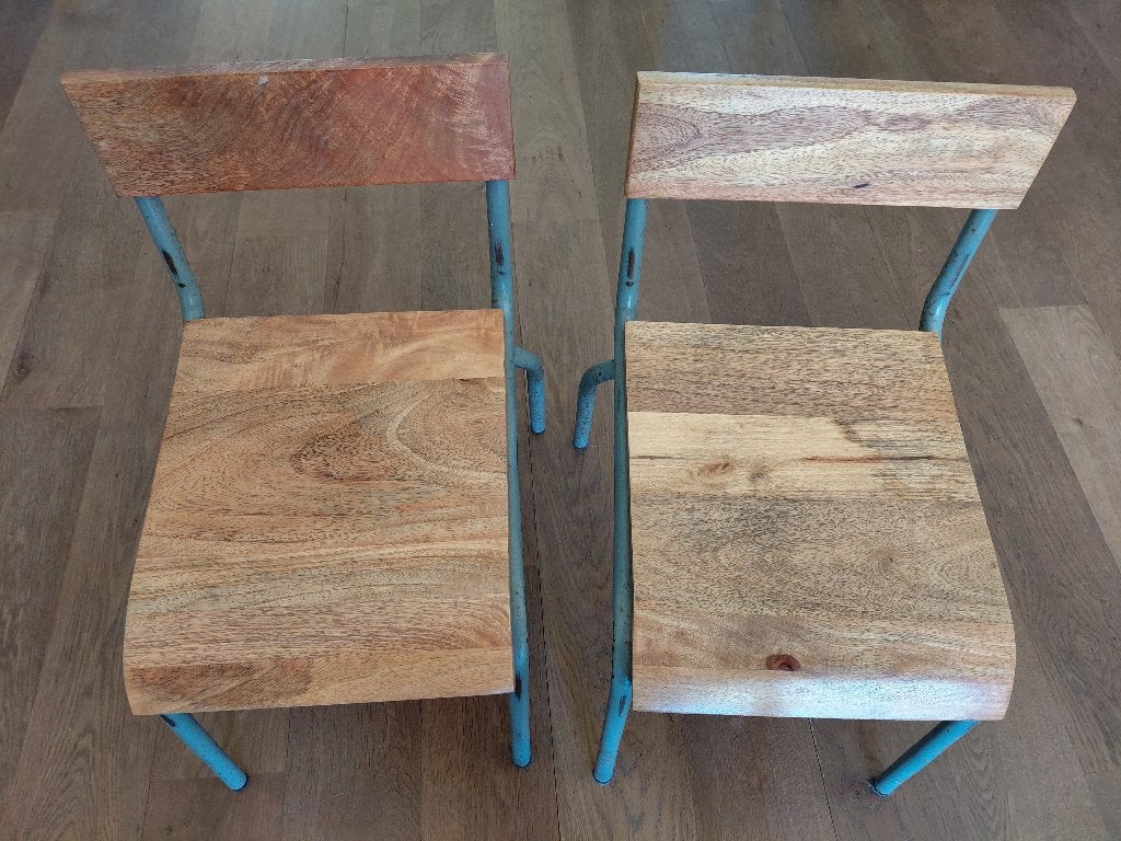KidsDepot kindertafeltje en kinderstoeltjes, blauw-grijs, Ophalen, Zo goed als nieuw, Tafel(s) en Stoel(en)