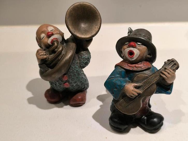 Gilde Clowns, 2 muzikanten, getekend, Ophalen of Verzenden