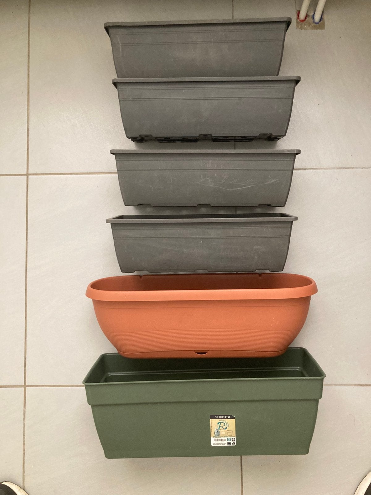 Lot de 6 balconnieres, Ophalen, Gebruikt