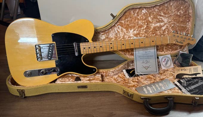 Fender nocaster 51 custom shop, Enlèvement, Comme neuf, Fender