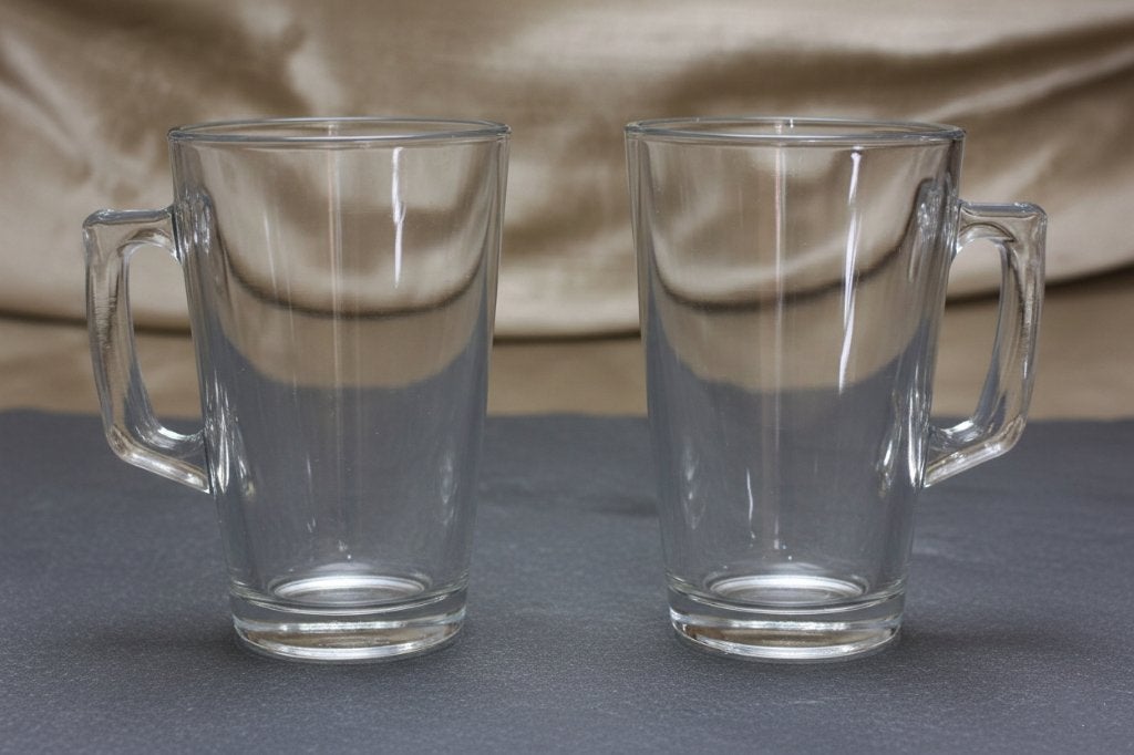keuken set 2 mokken voor koffie of thee 250ml, Nieuw, Ophalen of Verzenden, Glas, Overige stijlen