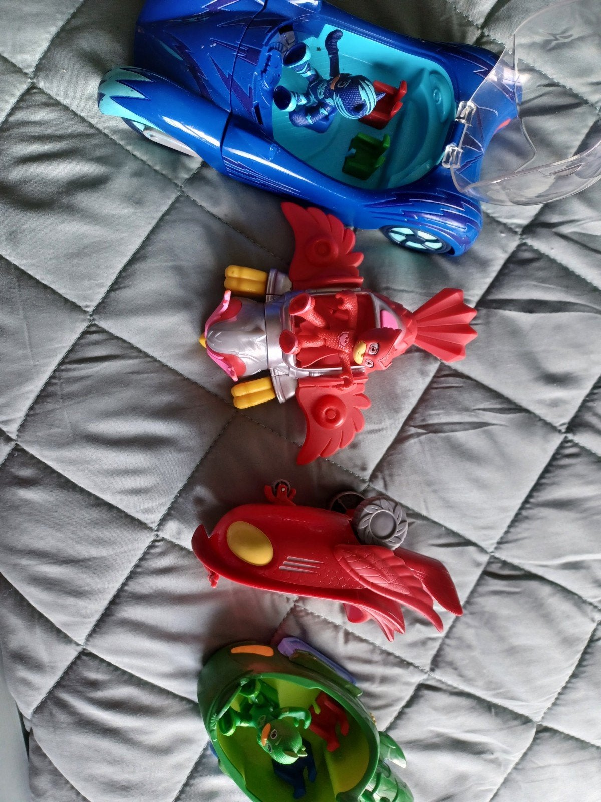Lot: PJ Masks,actie figuren ,auto's, vliegtuig ,knuffel, Ophalen of Verzenden