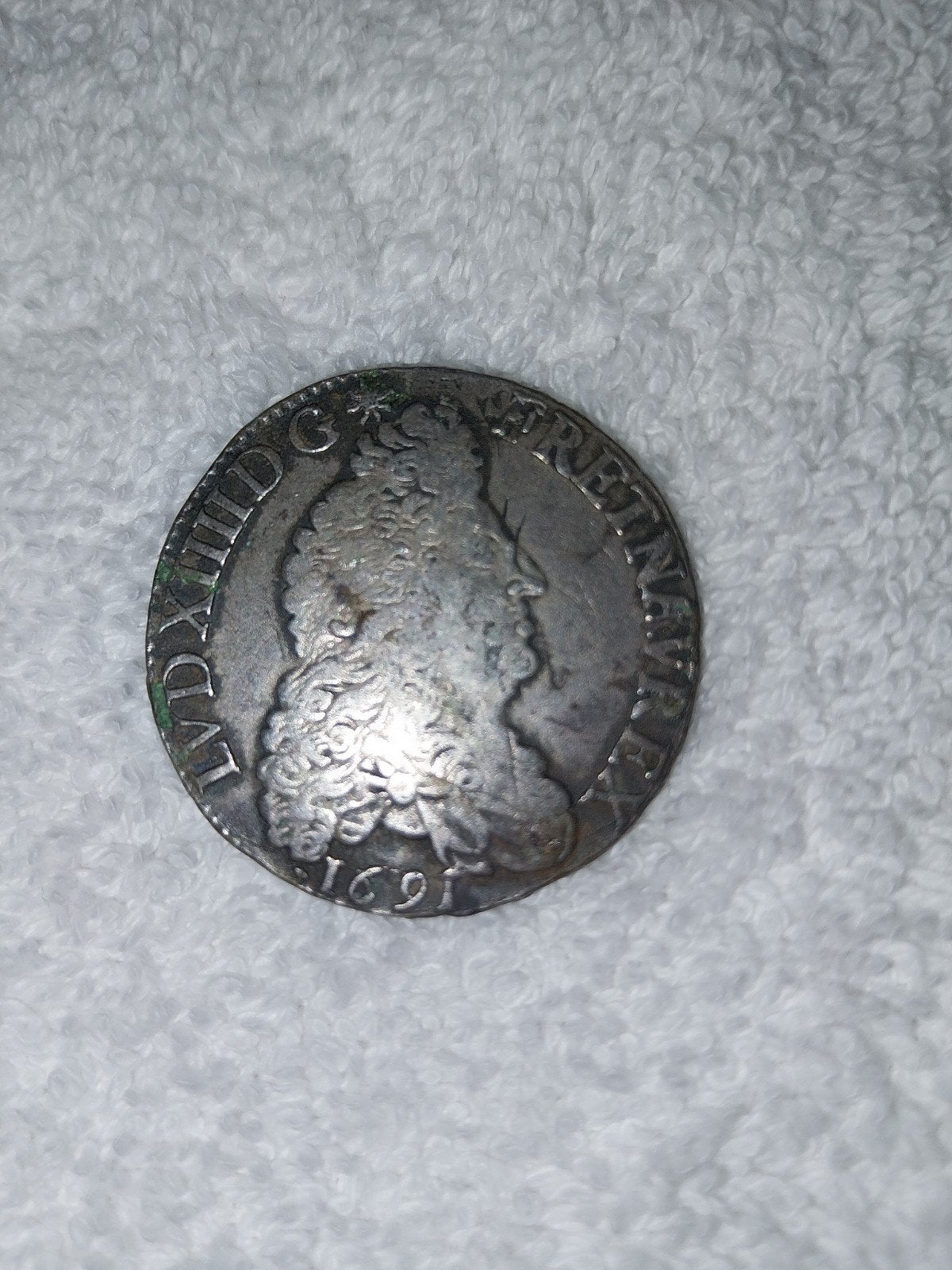 Louis 14 halve ecu, Ophalen of Verzenden, Frankrijk, Zilver