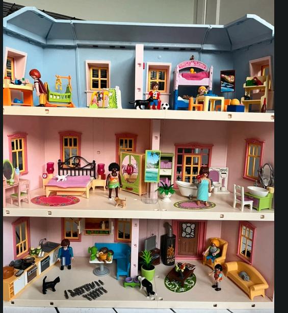 playmobil herenhuis 5303, Kinderen en Baby's, Speelgoed | Playmobil, Ophalen of Verzenden, Zo goed als nieuw, Complete set
