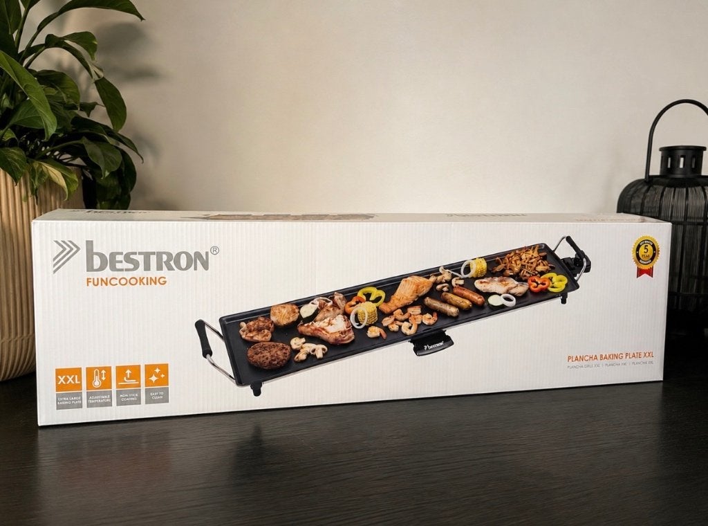 Bestron XXL grilplaat, Electroménager, Plaques de gril, Enlèvement ou Envoi, Comme neuf, Gril de table