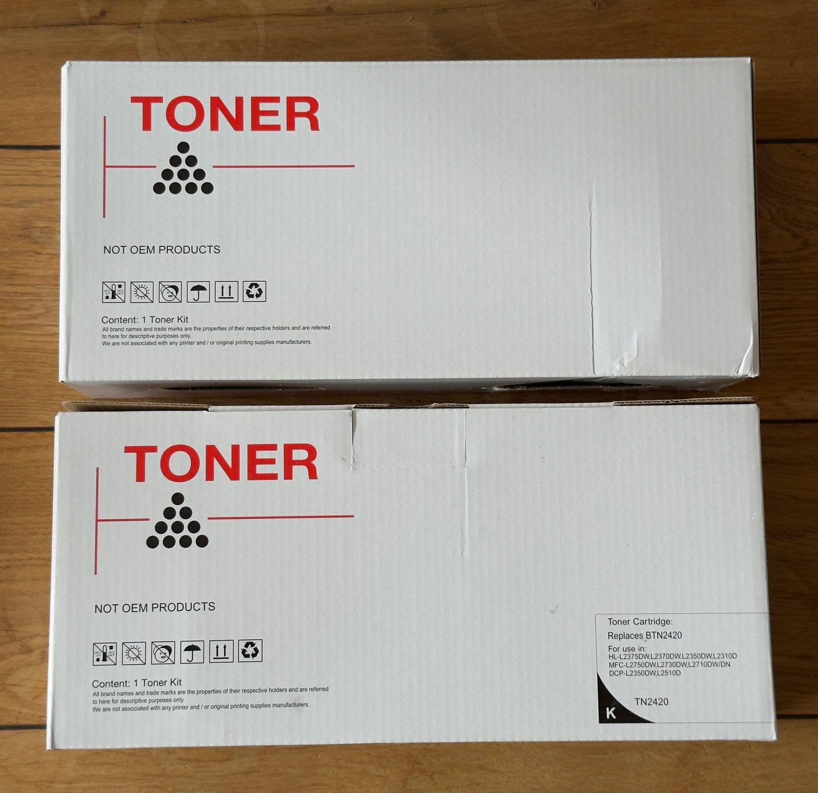 2x Cartouche de toner noire - Comp Brother TN2420 - NEUVE, Informatique & Logiciels, Enlèvement ou Envoi, Comme neuf, Cartridge