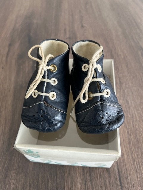 Vintage babyschoentjes maat 19, Meisje, Ophalen of Verzenden, Gebruikt, Schoentjes